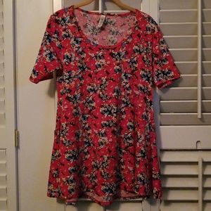 NWT Lularoe Perfect Tee - Japanese Floral Pattern